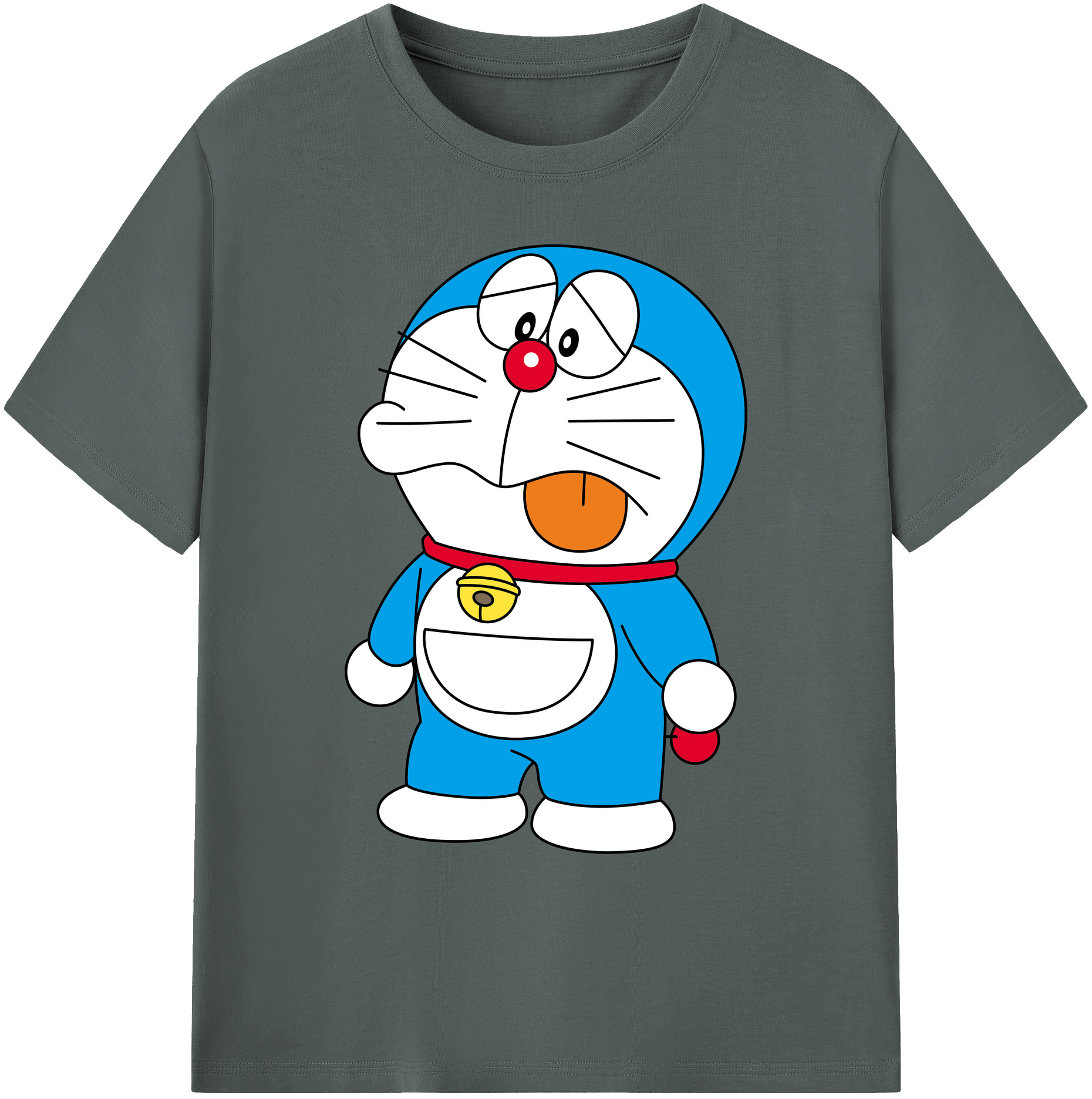 （画像用） ドラえもん Doraemon 綿100％ メンズ半袖Tシャツ｜肌触りやわらか＆通気性